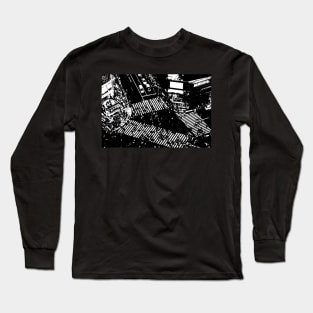 Manga Panel - Shibuya Crossing (渋谷区) Long Sleeve T-Shirt